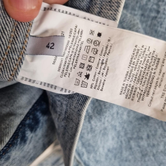 Trussardi jeans denim diamonte Embossed kimono. Size 42 uk 10/12 - Picture 7 of 7